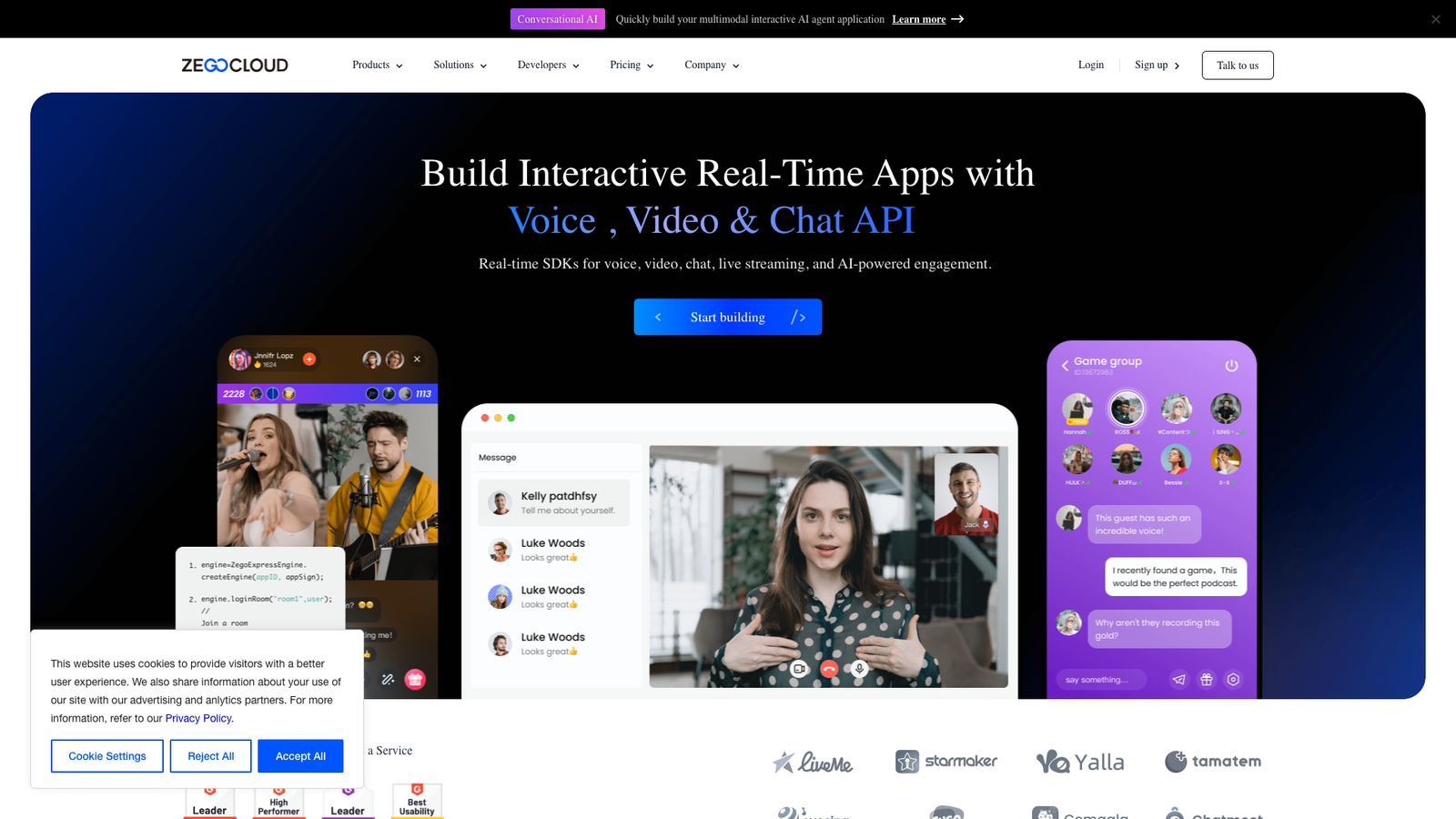 ZEGOCLOUD — интерфейс нейросети
