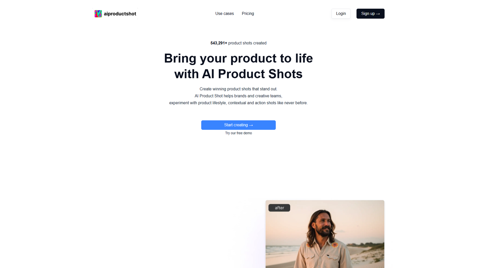 AI Product Shot — интерфейс нейросети AI Product Shot — интерфейс нейросети