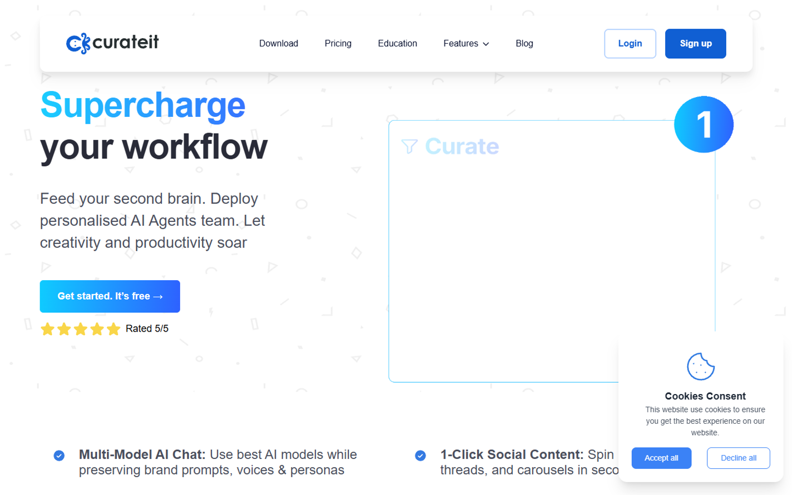 CurateIt — интерфейс нейросети CurateIt — интерфейс нейросети