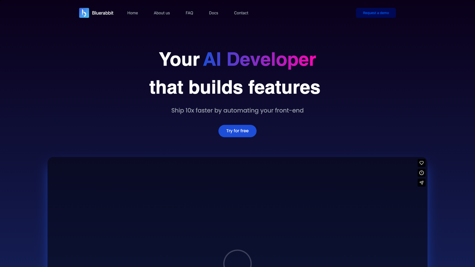 Bluerabbit — интерфейс нейросети