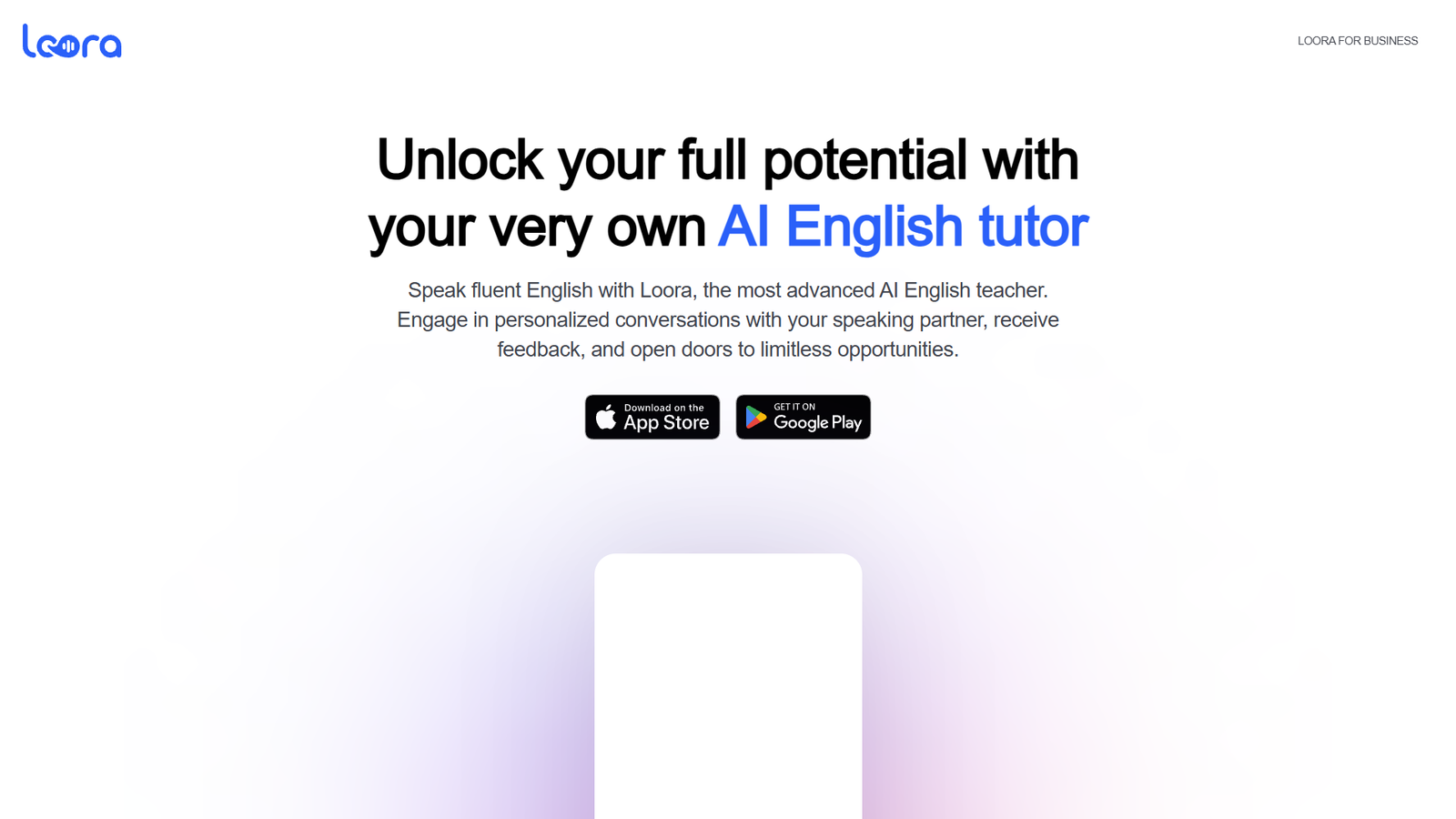 Loora — персональный AI-репетитор английского — интерфейс нейросети Loora — персональный AI-репетитор английского — интерфейс нейросети