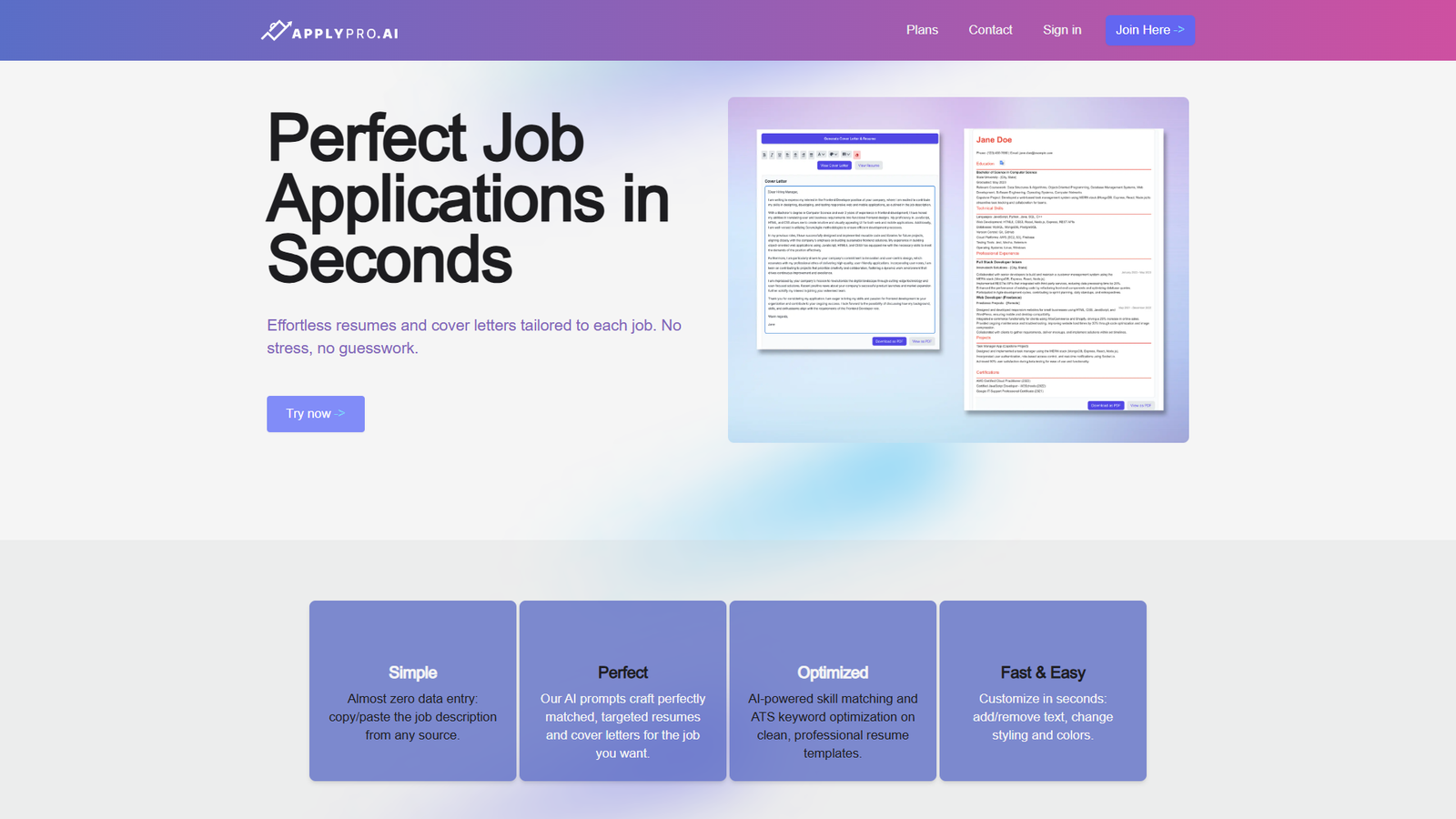 ApplyPro — интерфейс нейросети ApplyPro — интерфейс нейросети
