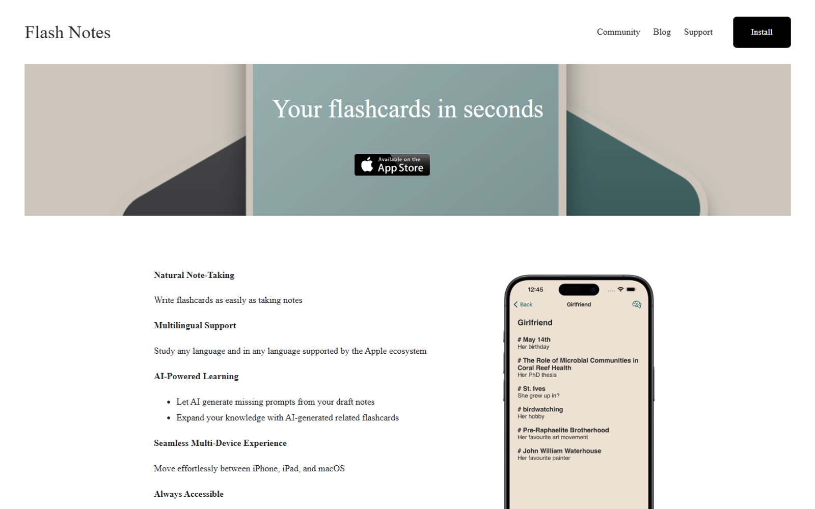 Flash Notes — интерфейс нейросети Flash Notes — интерфейс нейросети