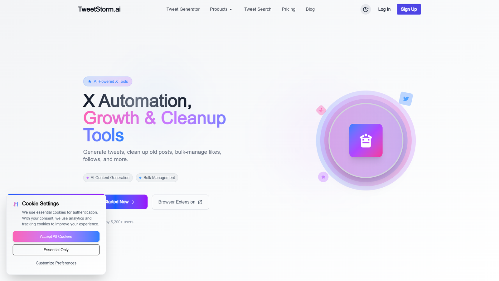 TweetStorm.ai — интерфейс нейросети TweetStorm.ai — интерфейс нейросети