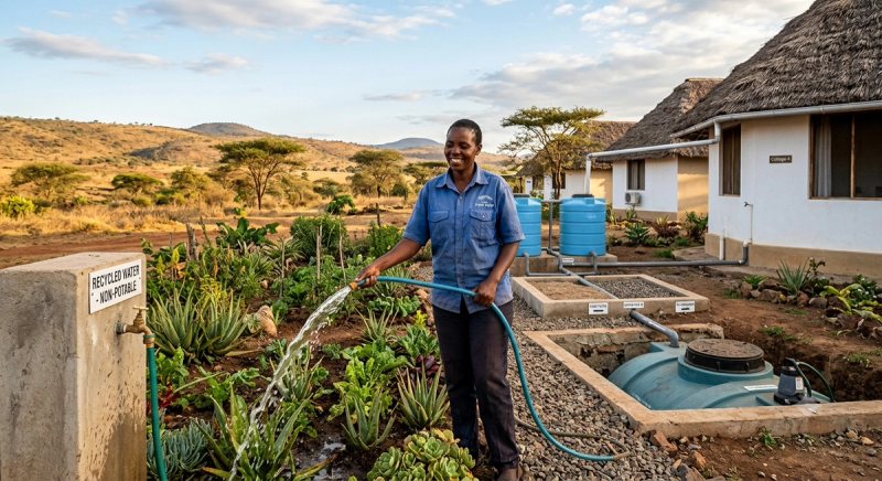 Greywater Recycling Implementation Strategies for Mid-Tier African Stays