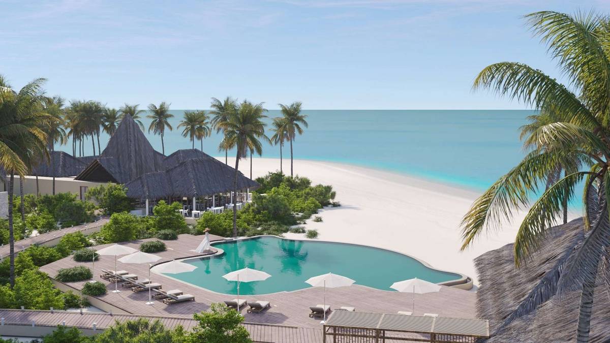 Pool im Veligandu Maldives