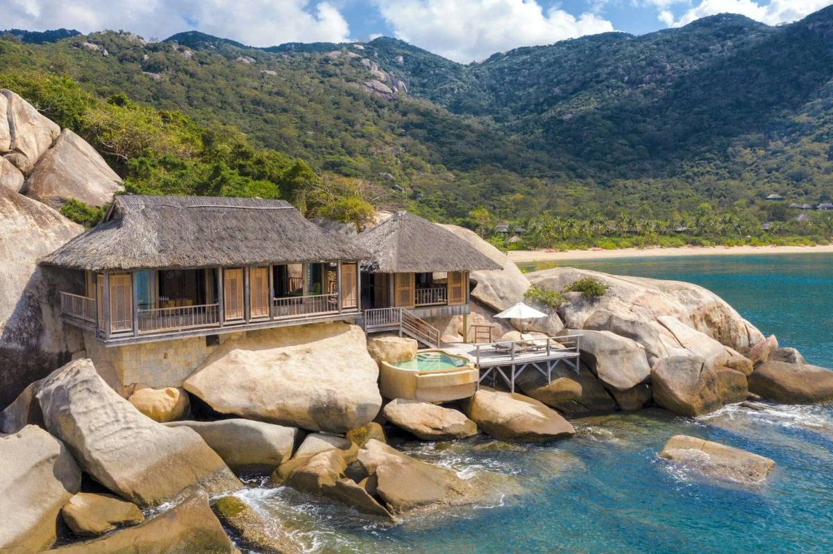 Private Bucht des Resorts