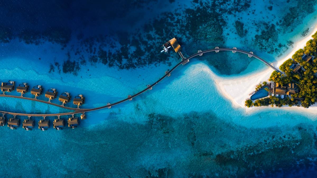 Aerial Drohnenaufnahme