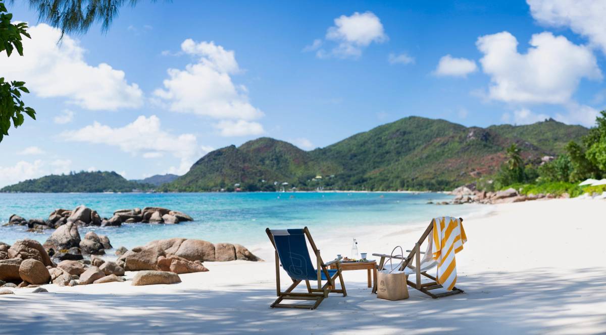 Strandabschnitt Raffles Seychelles