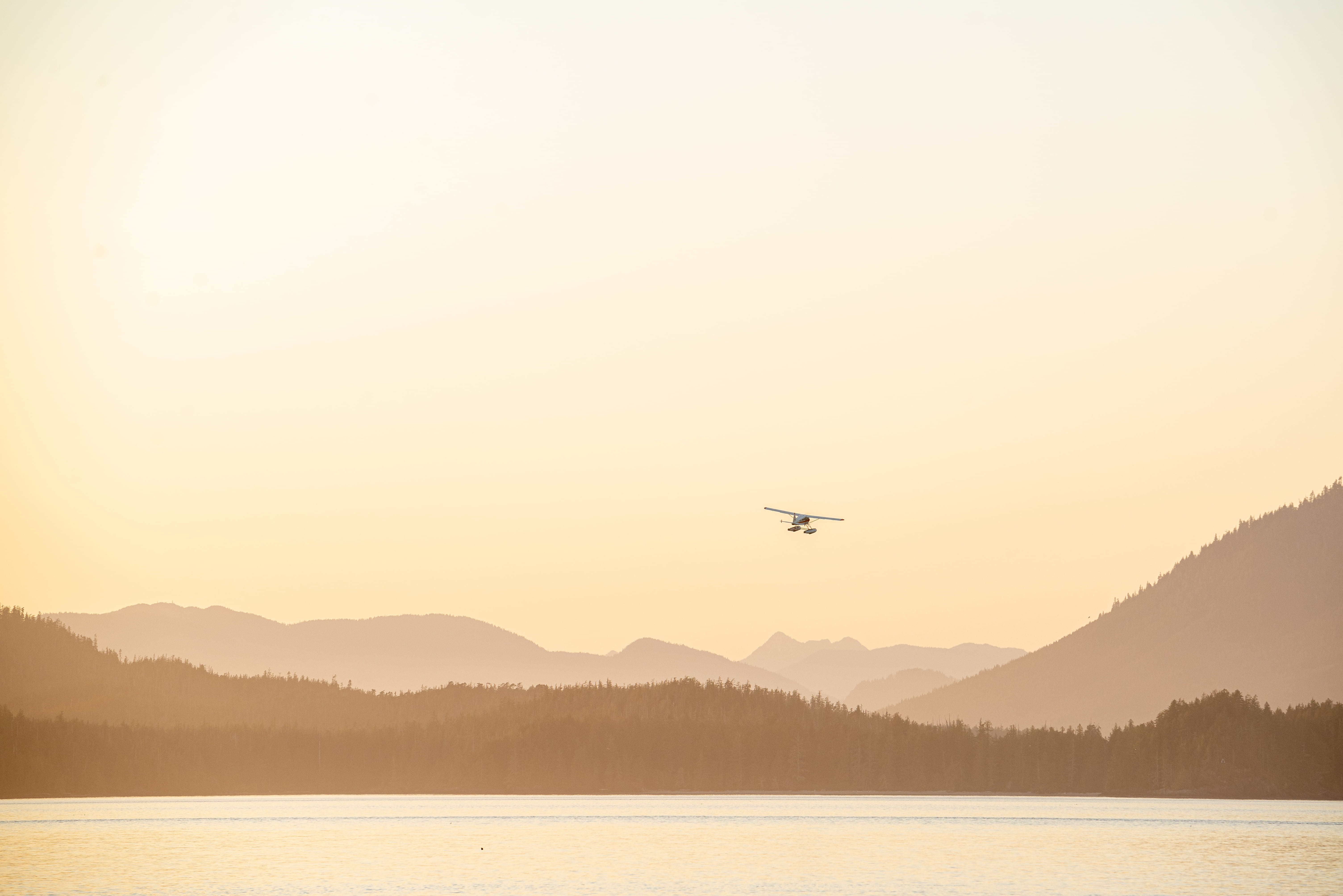 Anreise mit dem Wasserflugzeug