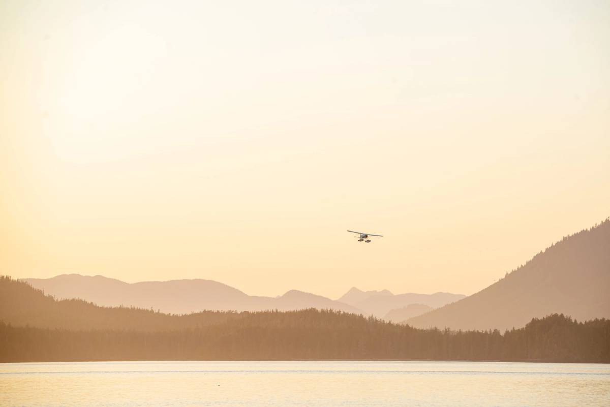 Anreise mit dem Wasserflugzeug