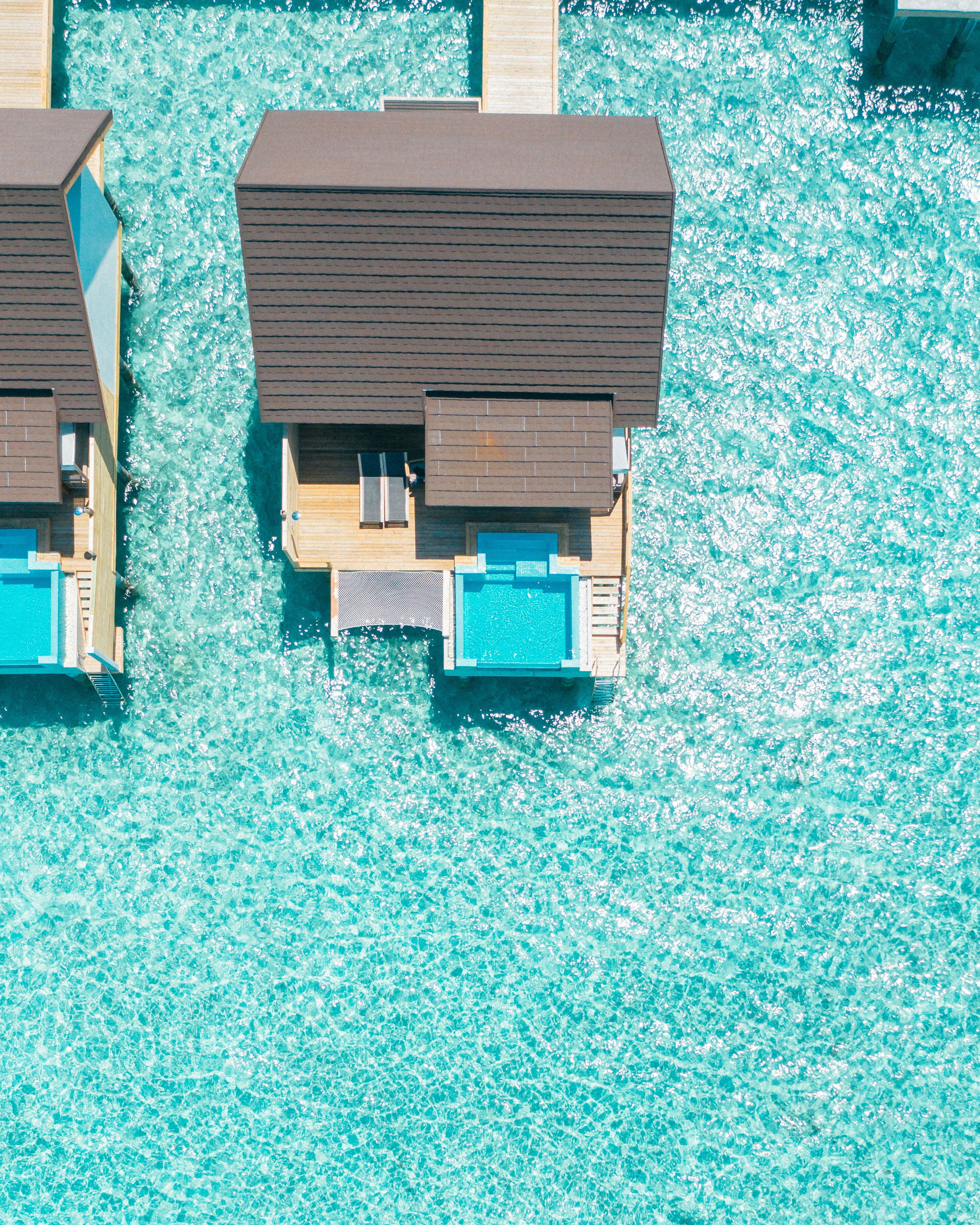 Drohnenaufnahme Premium Pool Water Villa