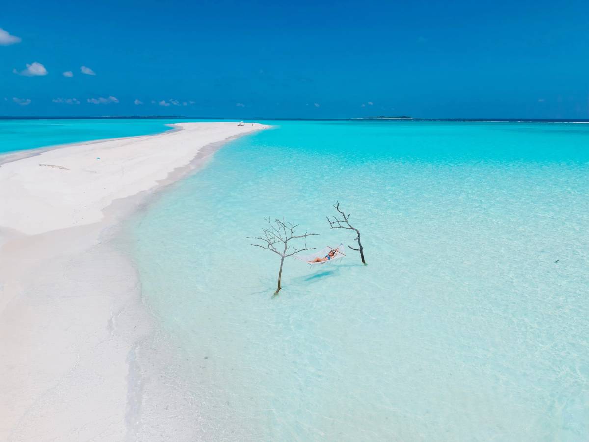 Sandbank im Fushifaru Maldives