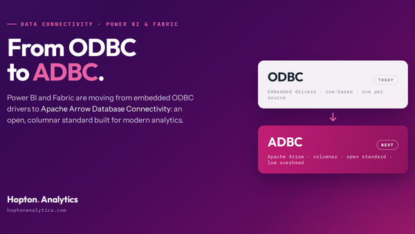 ODBC to ADBC in Power BI: what's actually changing