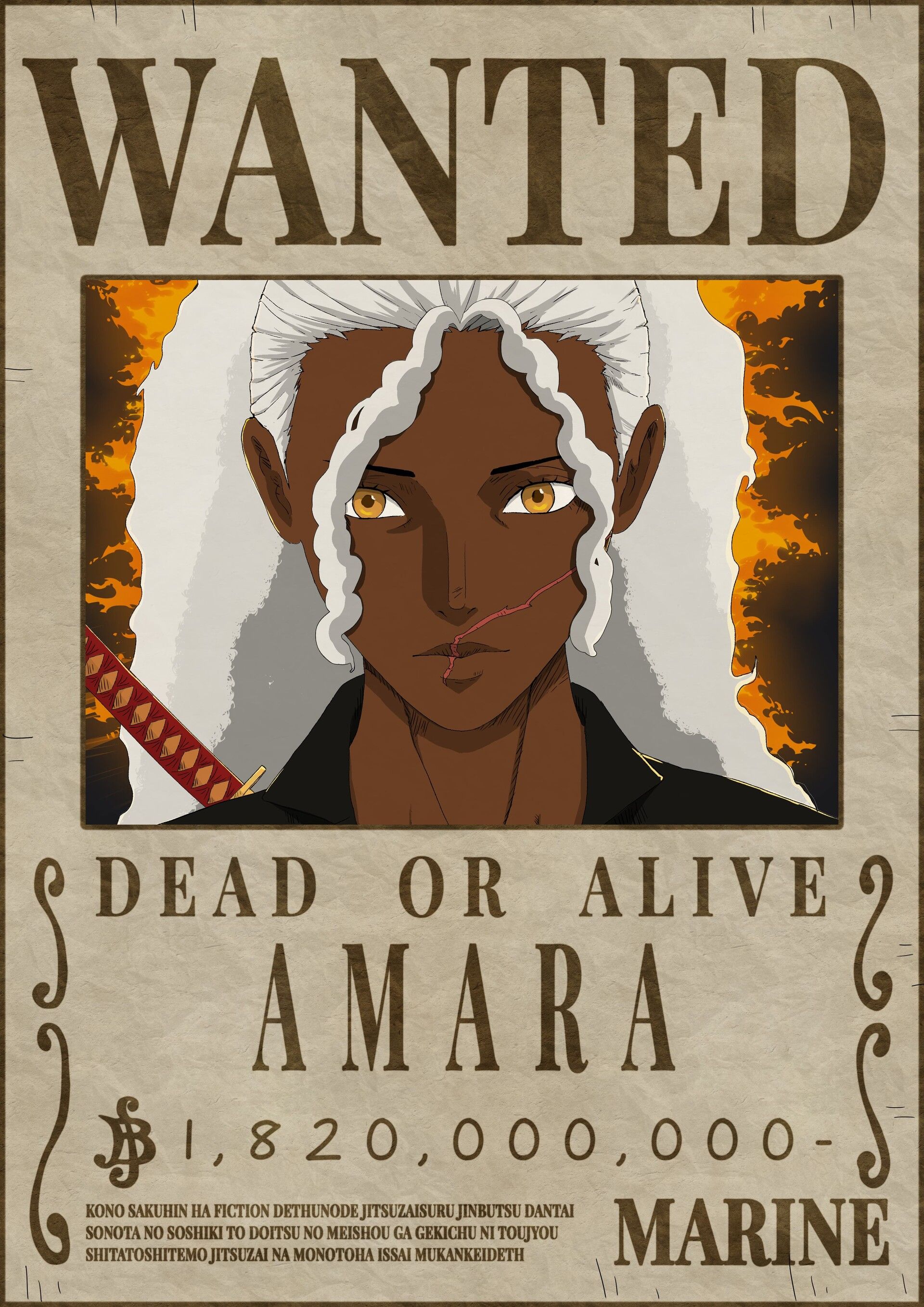 Artwork of Amara – One Piece Original Character — Illustration — by Xyro