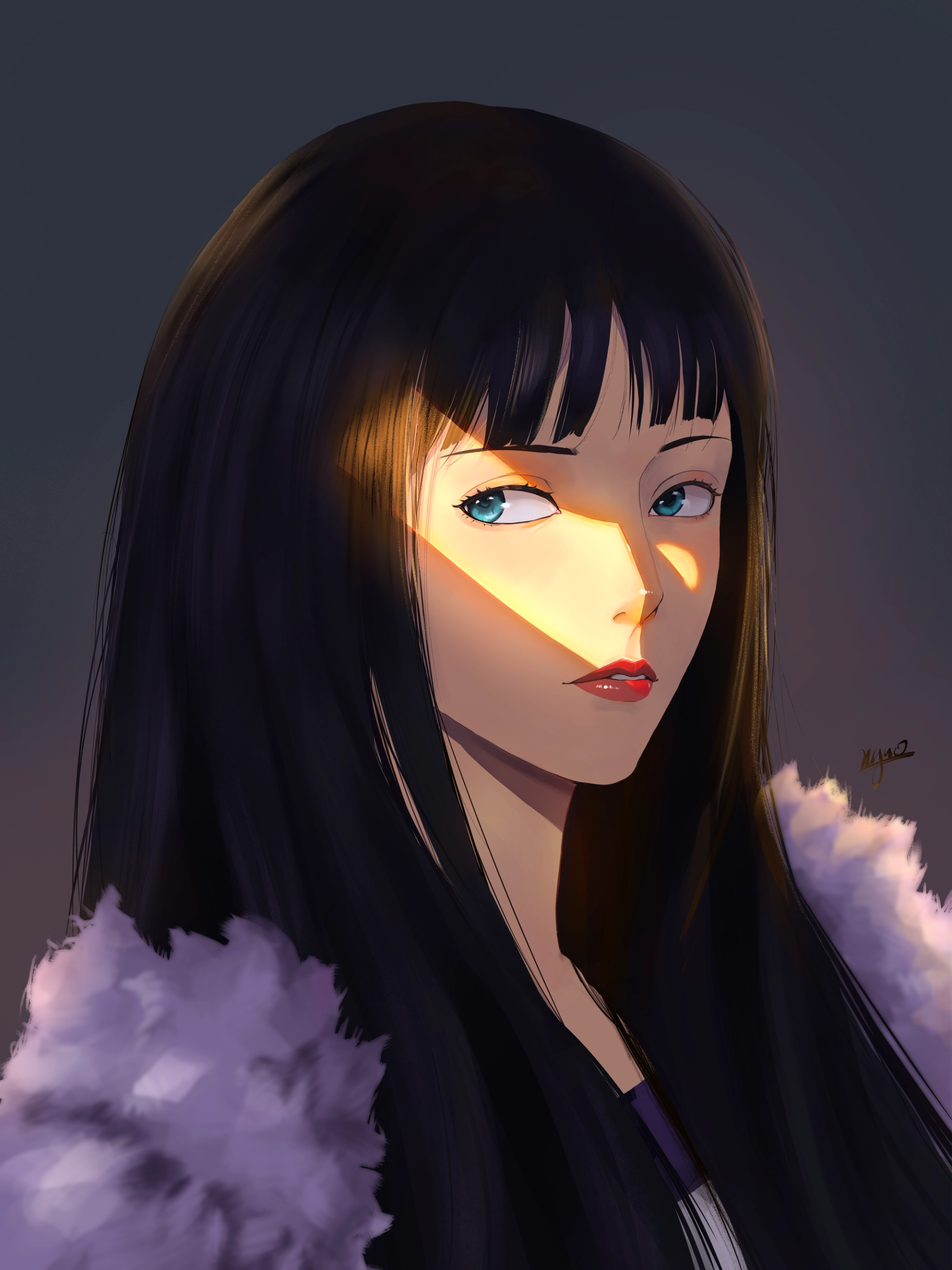 Artwork of Nico Robin – Editorial Art Poster  | One Piece Fanart — Illustration — by Xyro, Character Design (OC), Anime Style