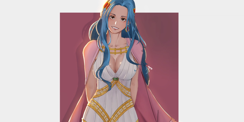 Nefertari Vivi, Princess Vivi, One Piece Fanart, Arabasta Arc, Straw Hat Pirates, Anime Girl Illustration, Digital Art, Character Design, One Piece Artwork, Anime Digital Painting, Vivi Fanart