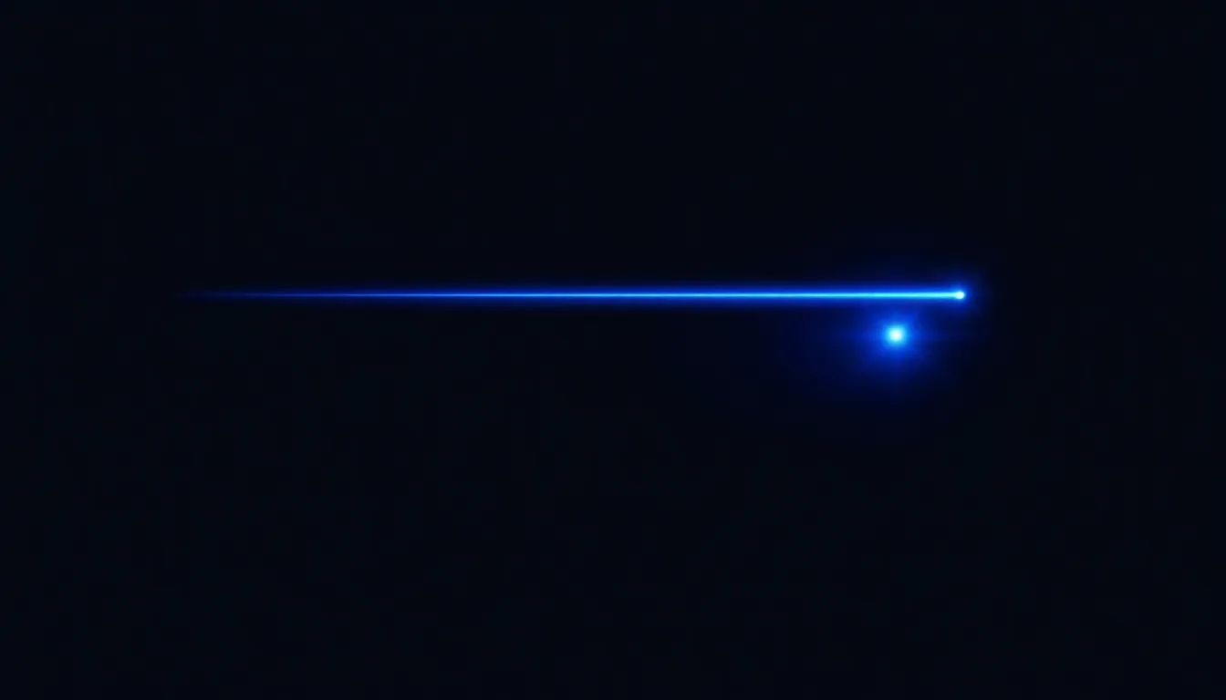 Minimal navy graphic of geometric bands narrowing toward a single point, electric blue accents, representing a wide estimate collapsing into a scoped number