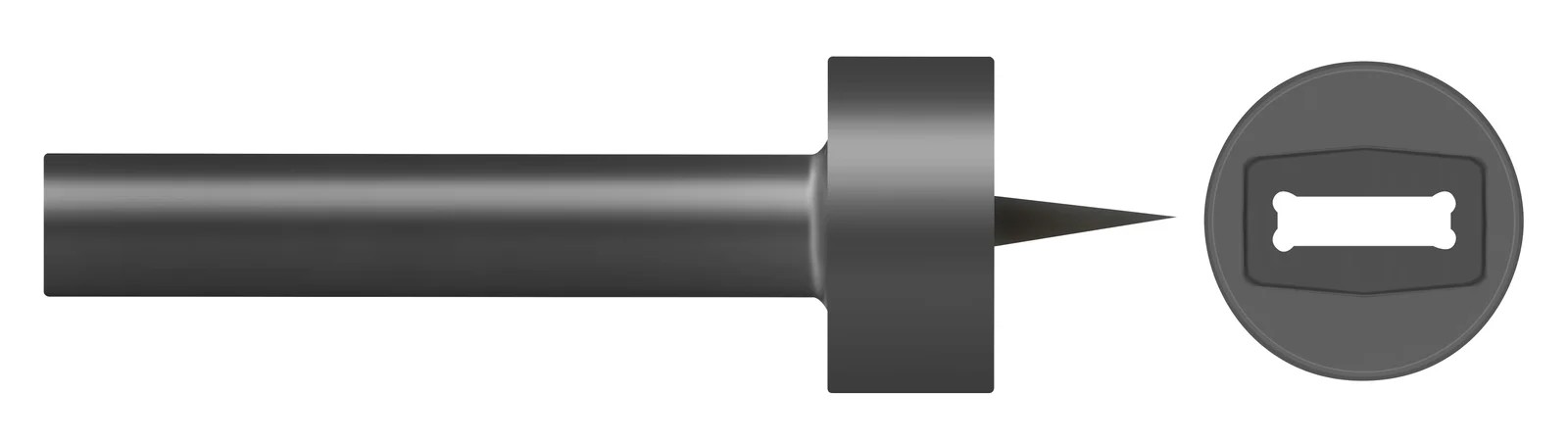 Ösenstanze für eckige Ösen Öseninnenmaß 27x8mm