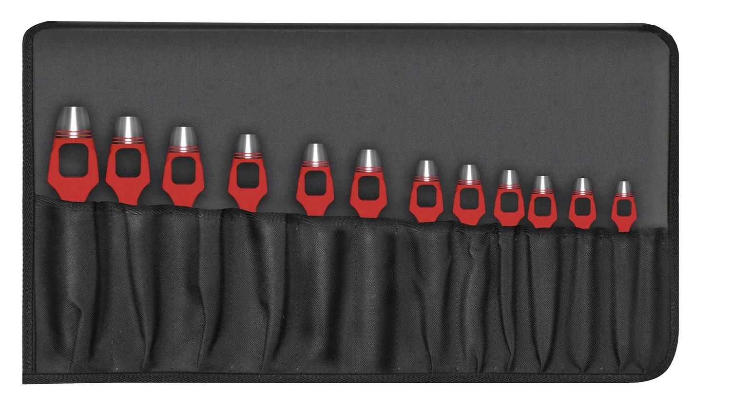 Henkellocheisen-Satz in Rolltasche 3-11mm (6-tlg.)