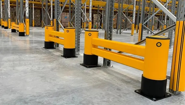 Rack end barriers