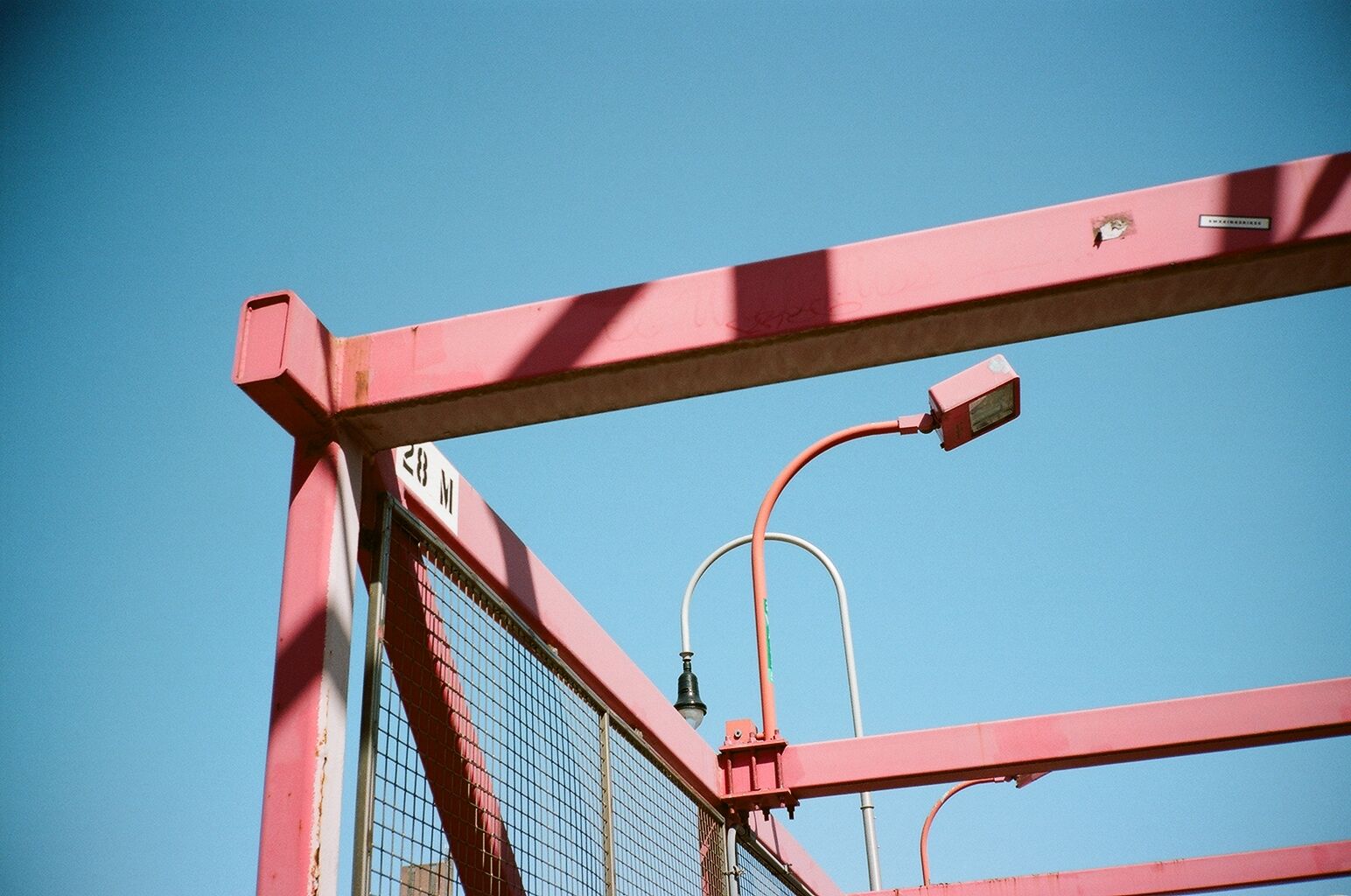 Pink-colored bridge