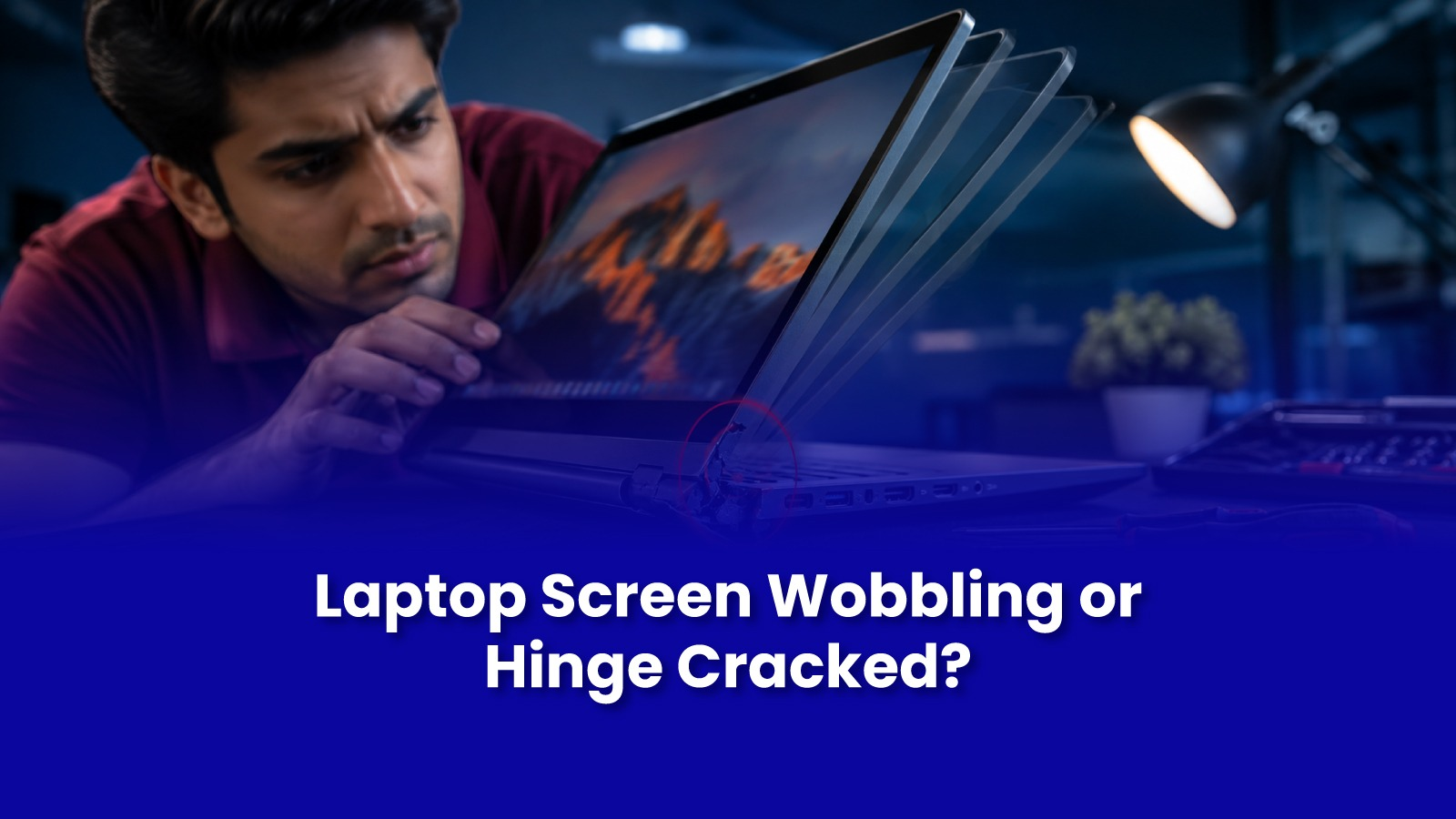 Laptop Screen Wobbling or Hinge Cracked? Why This Repair Can't Wait | Pockit Engineers Mumbai