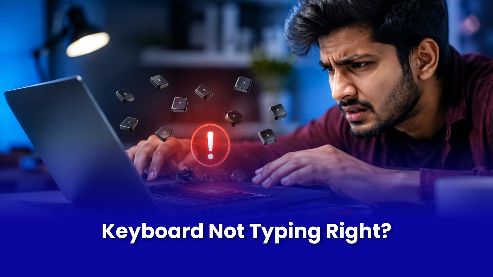 Laptop Keyboard Not Typing Right? Sticky, Dead, or Repeating Keys Explained | Pockit Engineers Mumbai