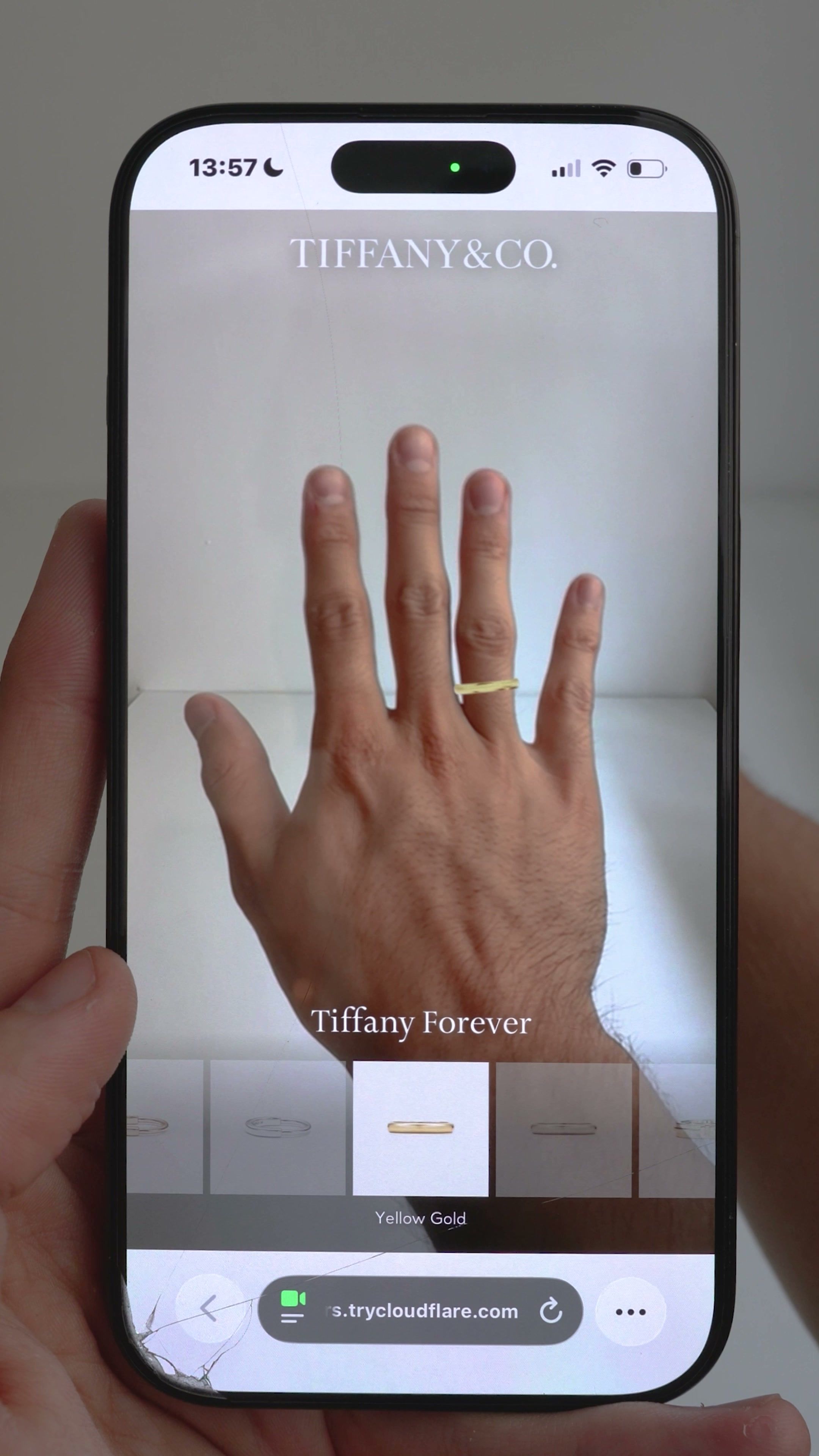 Still from the Research video: What if trying on product took seconds ?