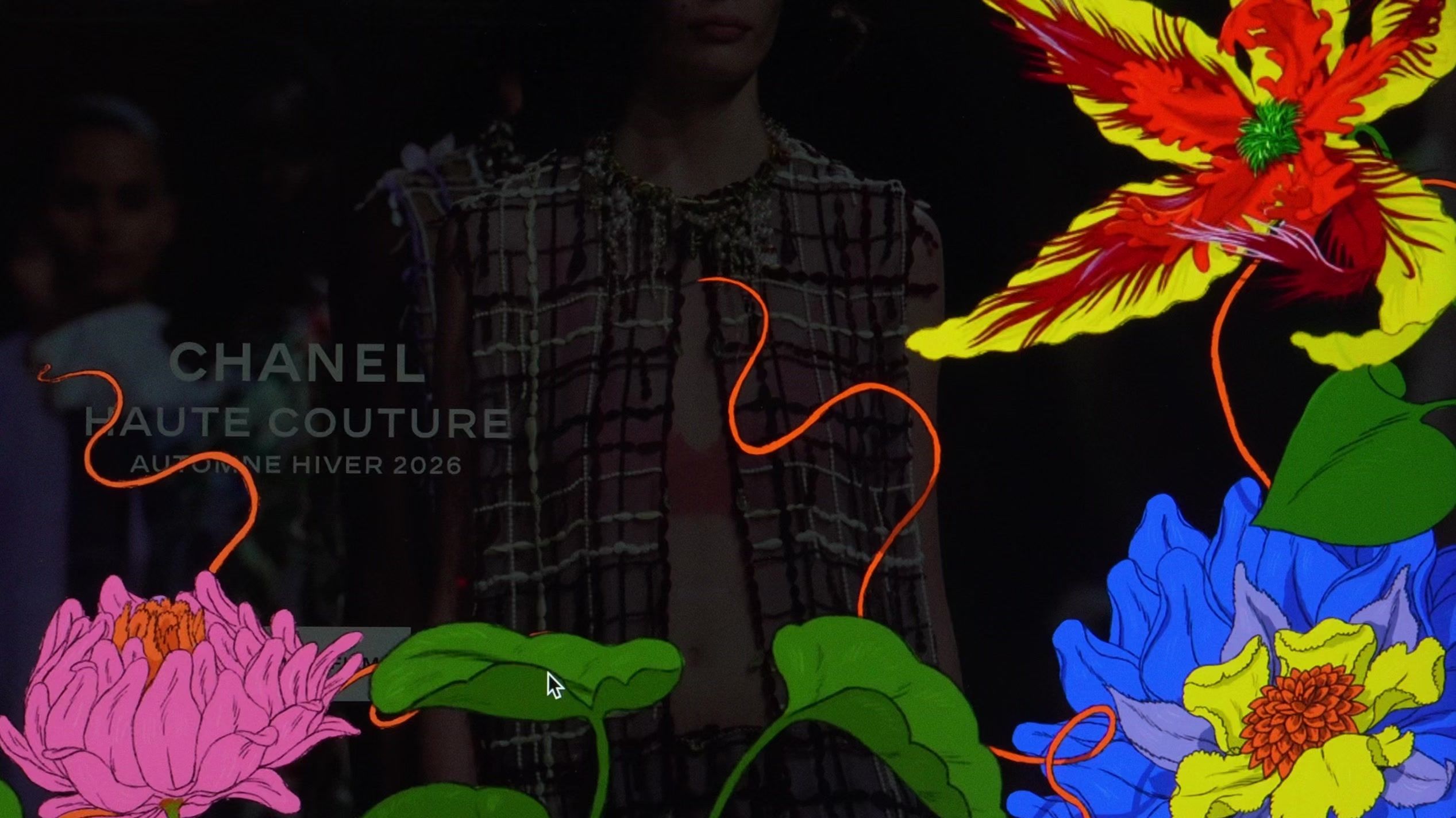 Still from the Chanel video: Haute Couture Fall Winter 2026