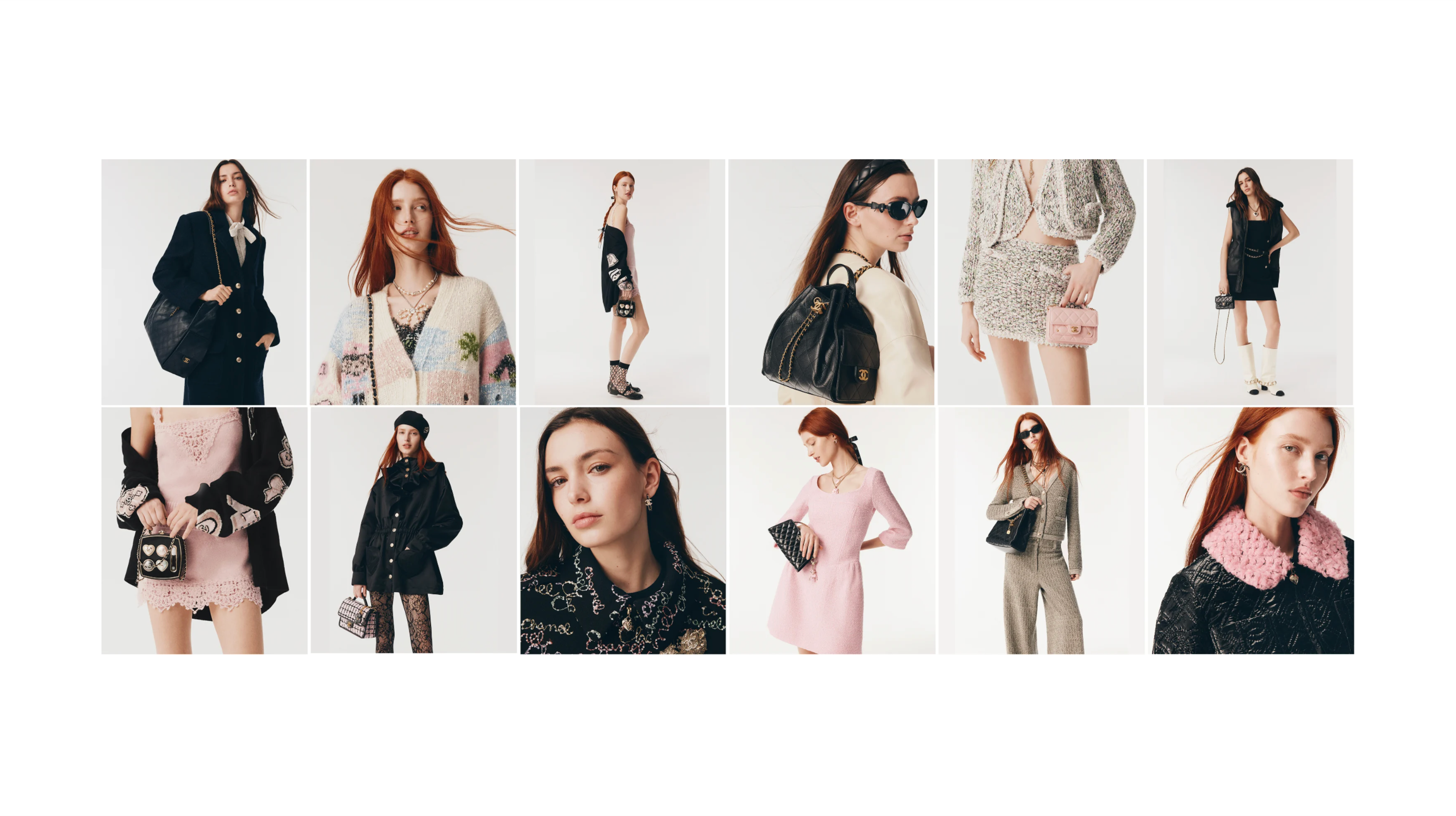 Grid view of models with products