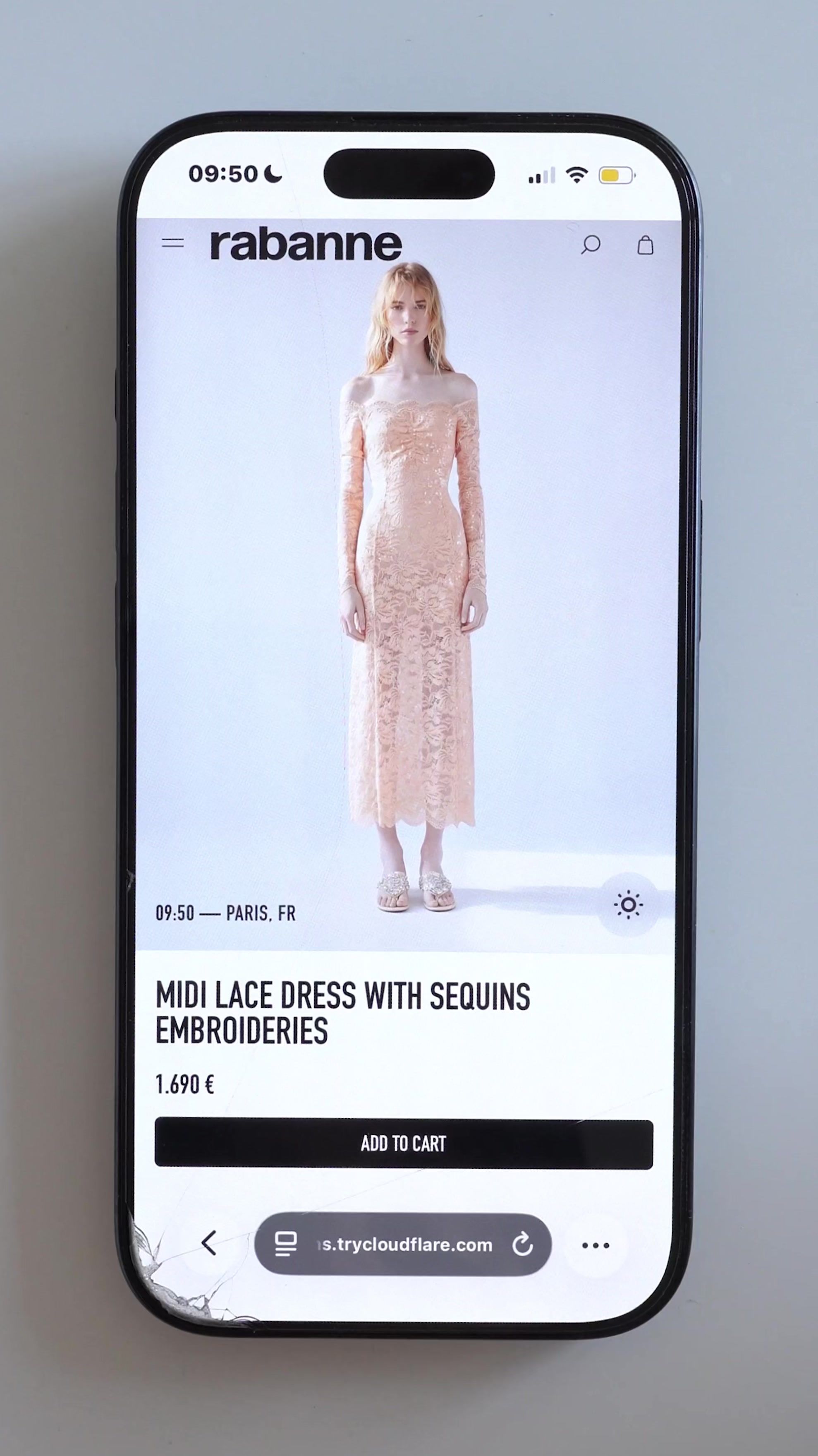 Still from the Research video: What if you could see a garment in the light you'll wear it in ?