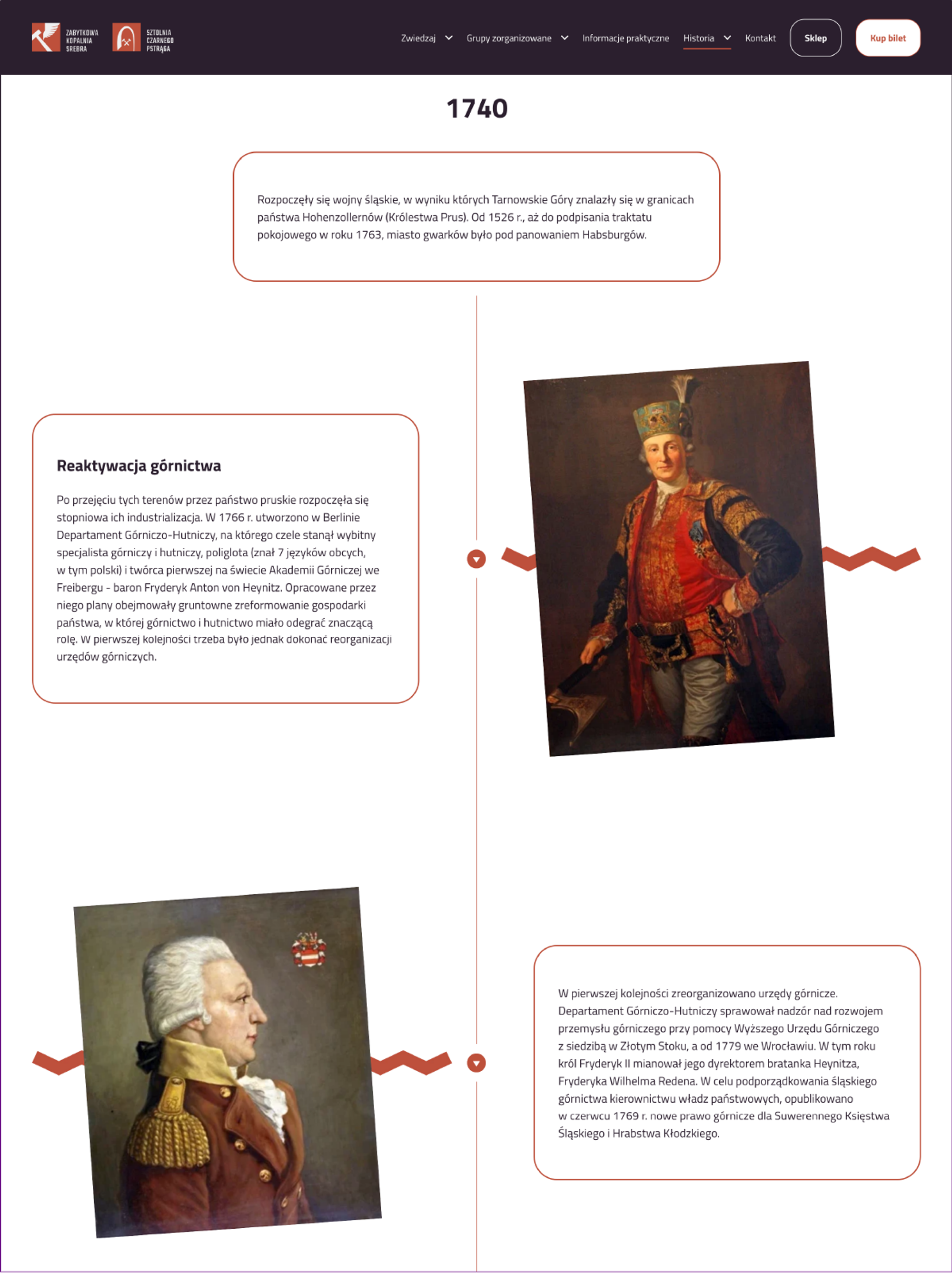The history and trivia subpage – Historic Silver Mine