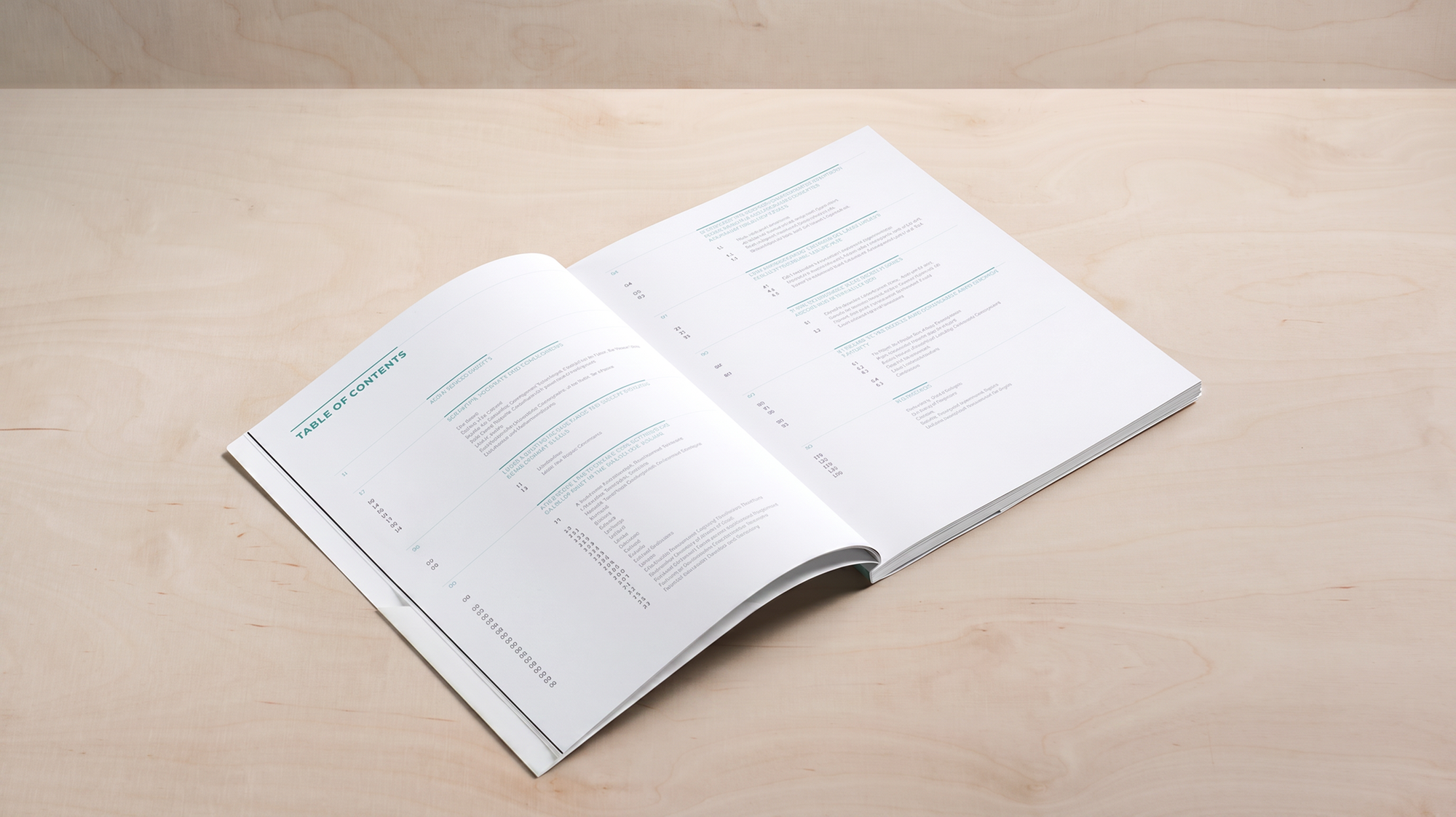 Table of contents