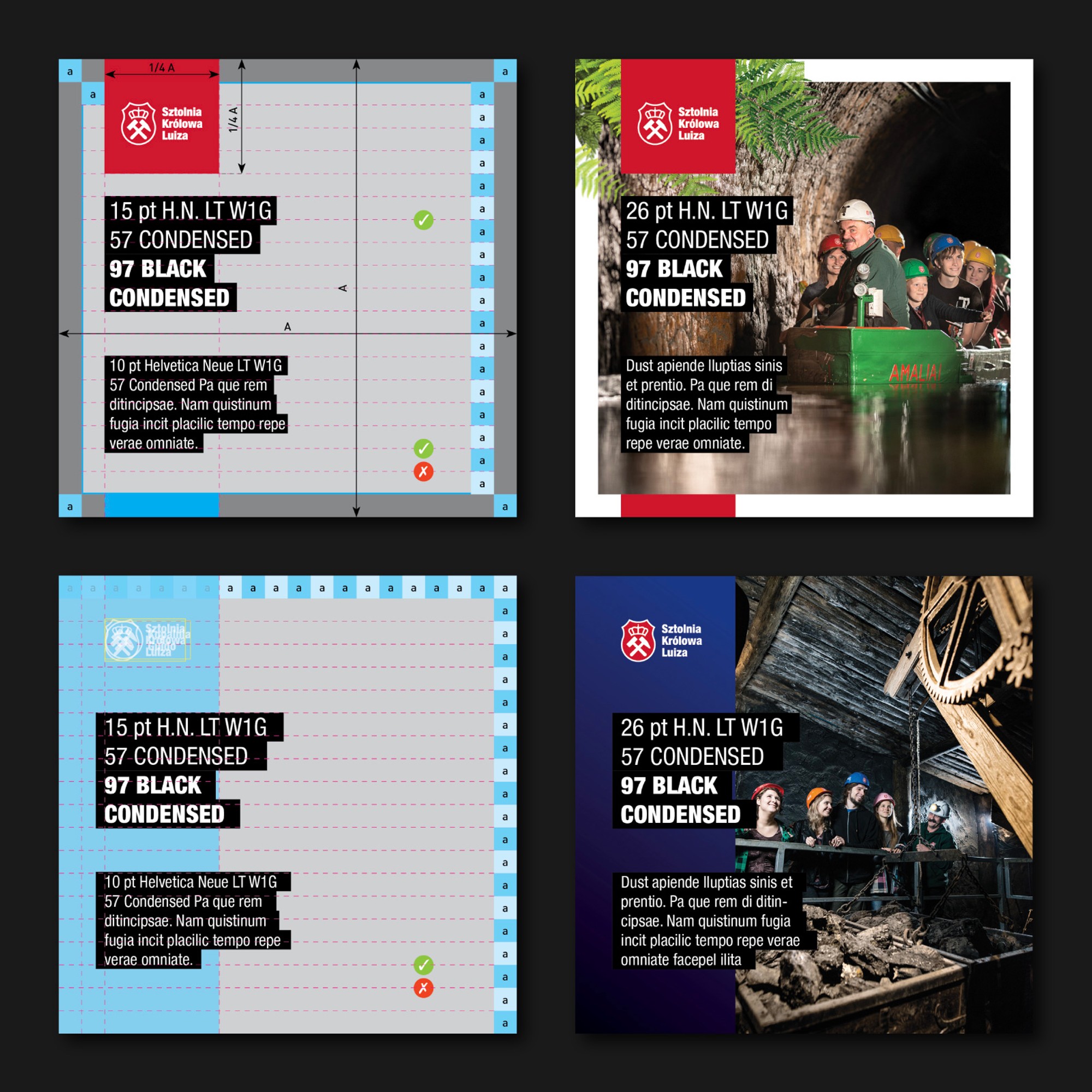 Social media compositions – square layout