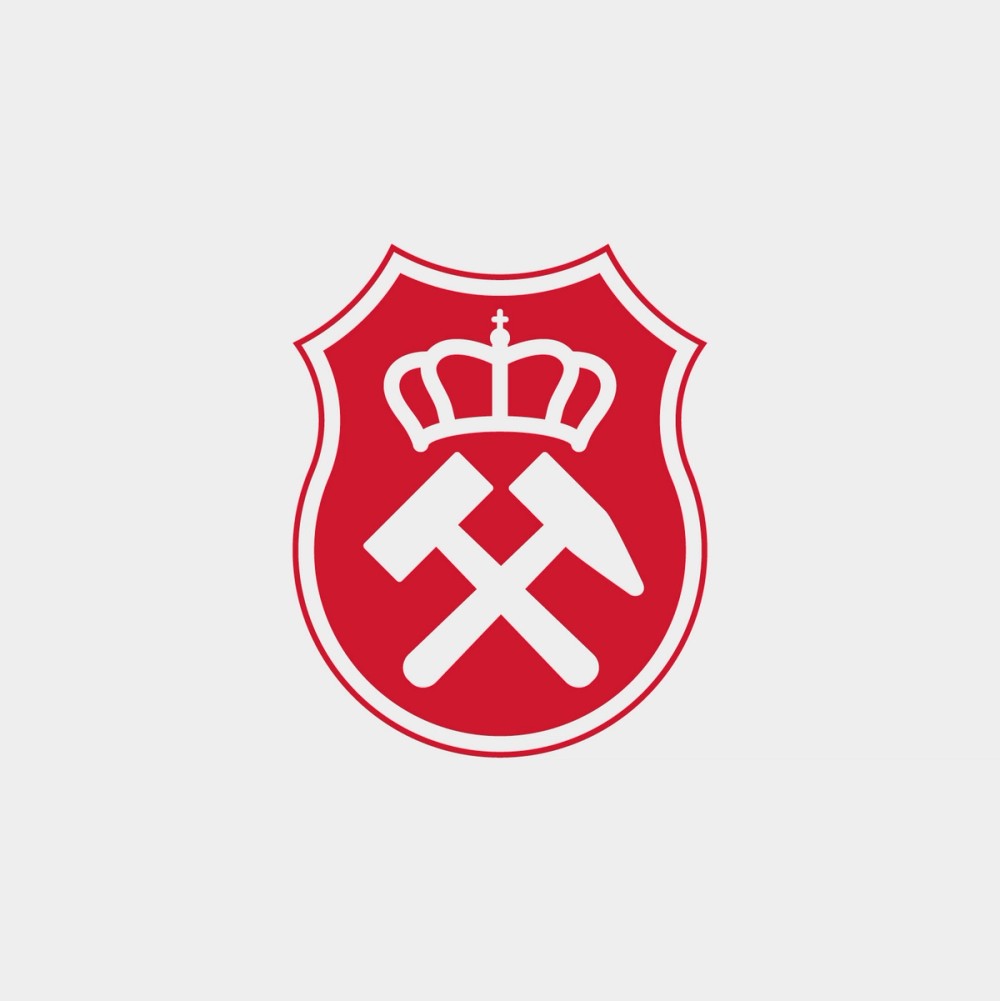 Coal Mining Museum crest – the mark in red