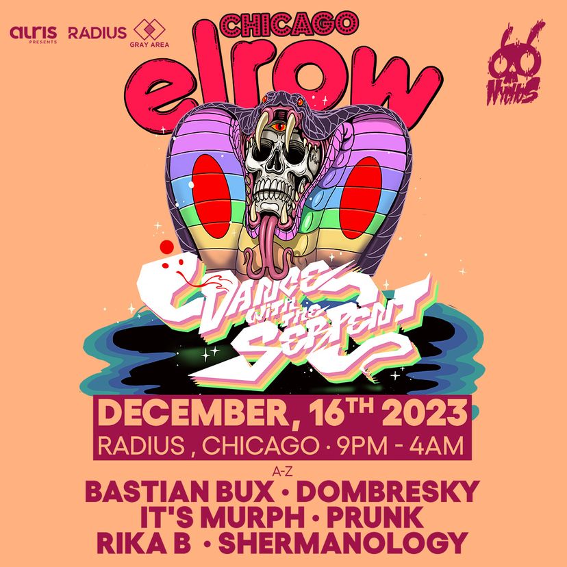 elrow Chicago: Dance With The Serpent event artwork