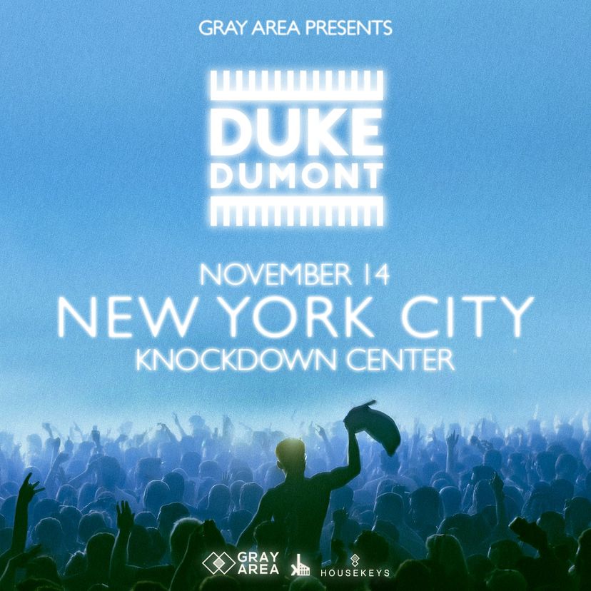 Duke Dumont event artwork