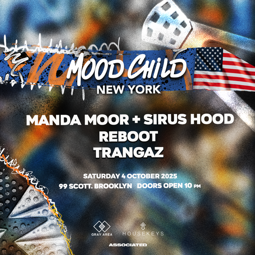 Mood Child NYC with Manda Moor, Sirus Hood, Reboot & Trangaz event artwork