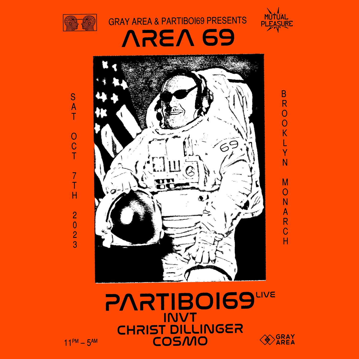 AREA 69 USA Debut: PARTIBOI69 Live, INVT,... | Gray Area