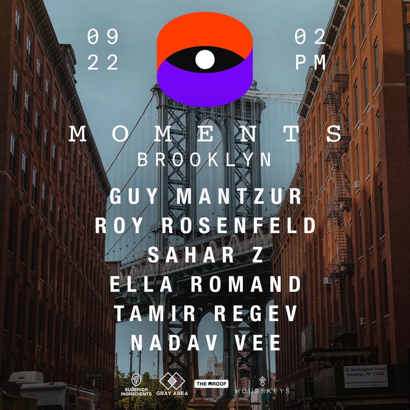 Moments Brooklyn with Guy Mantzur & Roy Rosenfeld event artwork