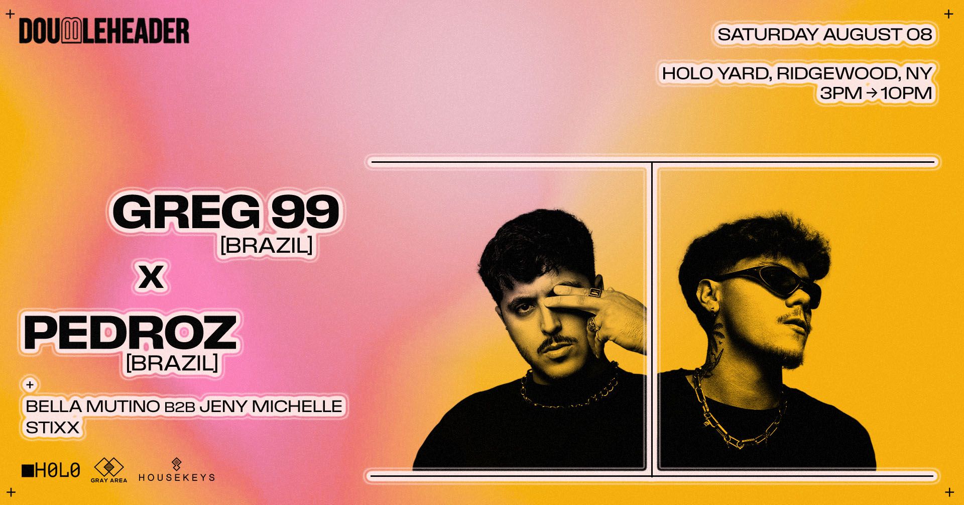 DOUBLEHEADER: GREG 99 x Pedroz *Open Air* at | Gray Area