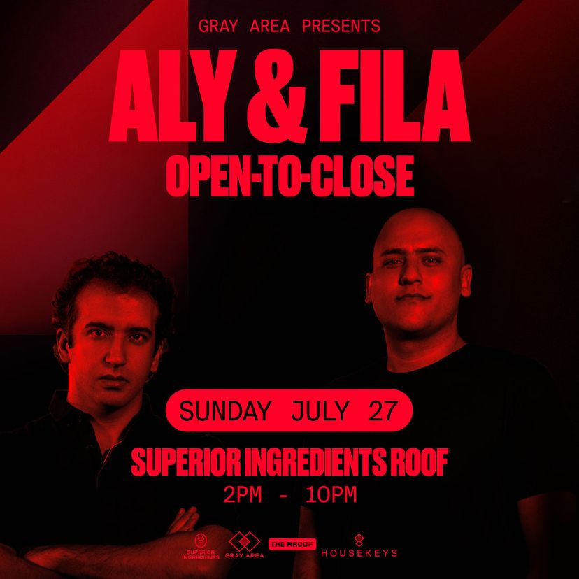 Aly & Fila [Open-to-Close] event artwork
