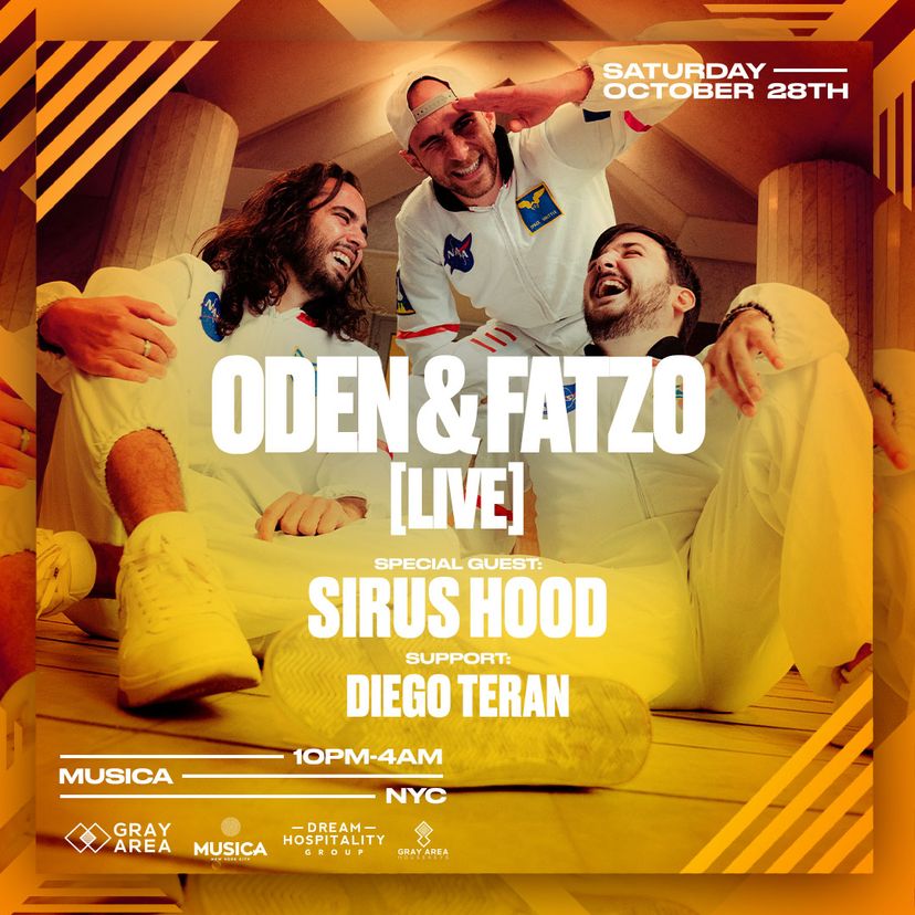 Oden & Fatzo [LIVE] w. Sirus Hood event artwork