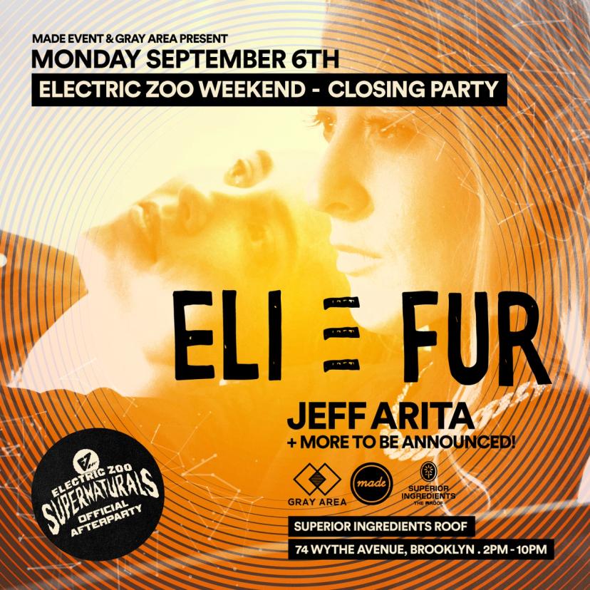 Eli & Fur | Official EZoo (Open Air) Closing Party event artwork