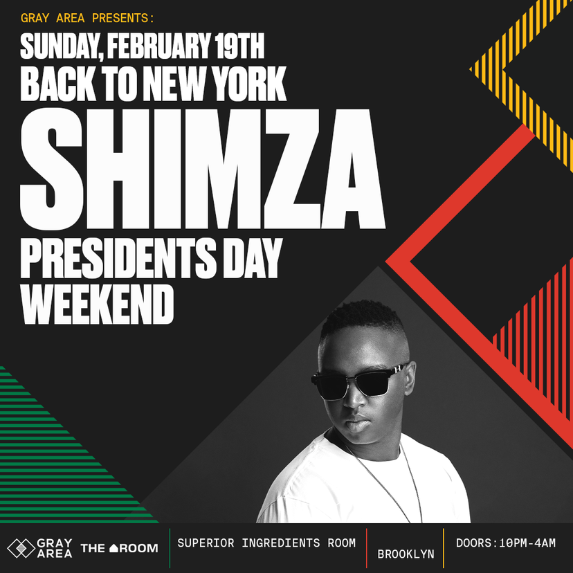 Shimza President’s Day Weekend event artwork