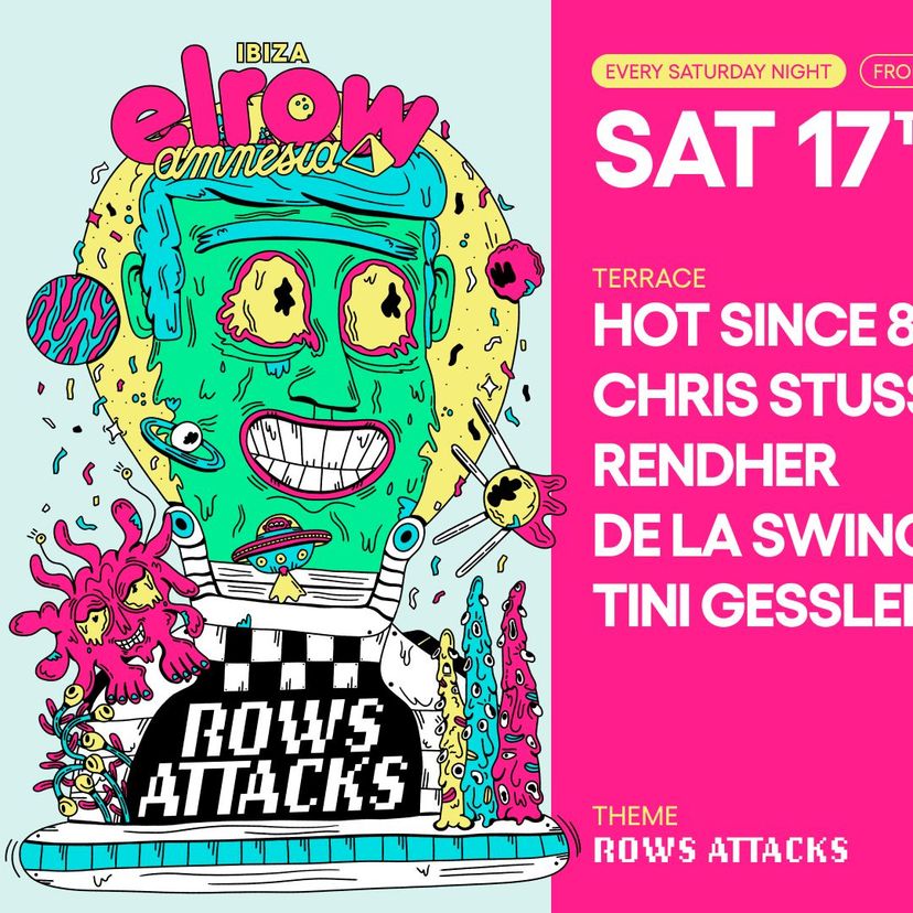 elrow Rows Attacks event artwork