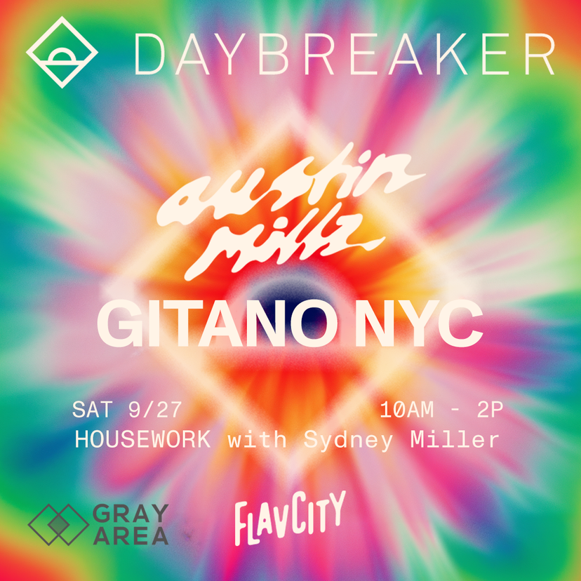 Daybreaker: Austin Millz event artwork