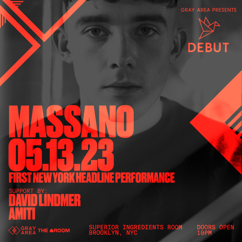 Debut: Massano First New York Performance event artwork
