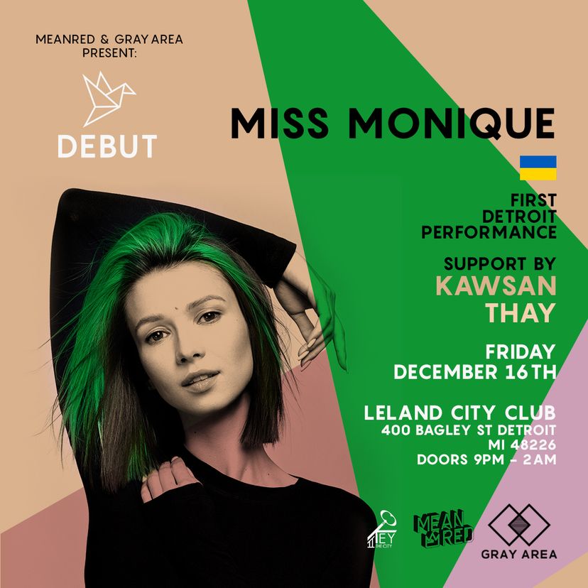 Debut: Miss Monique Detroit Debut event artwork